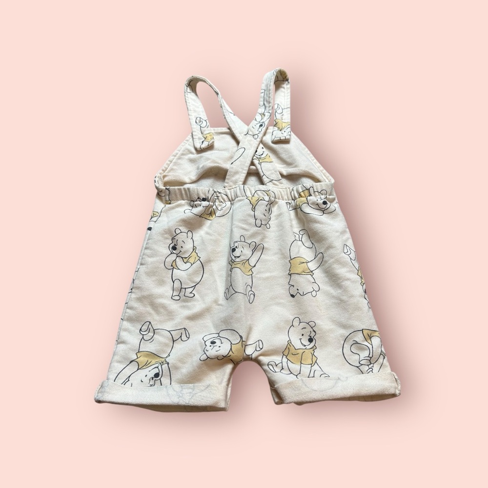 Disney Baby Cream Color Winnie The Pooh Overalls - Picture 6 of 8